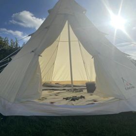Bell Tent 4 Season 9.85ft Glamping Tent, Hot Tent,Ideal for Family Camping, Hiking