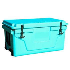 Hot Selling Blue color 65QT Outdoor cooler fish ice chest Box 2022 Popular Camping Cooler Box (Color: AS PIC)